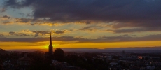 Burgdorf, Stadtkirche, Sonnenuntergang : N