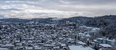 0372 Burgdorf Jura Stadtkirche Schloss Schnee